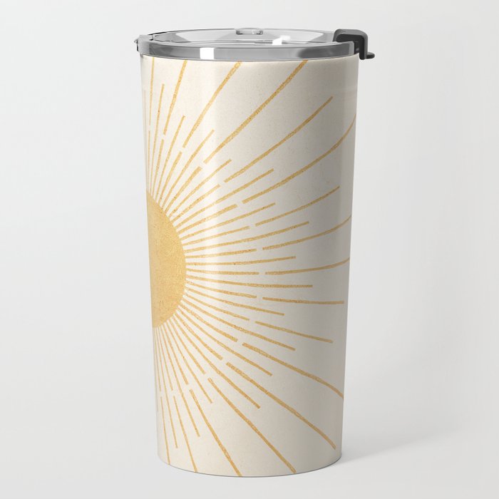 Sun #3 Yellow Travel Mug Gallery Image 2