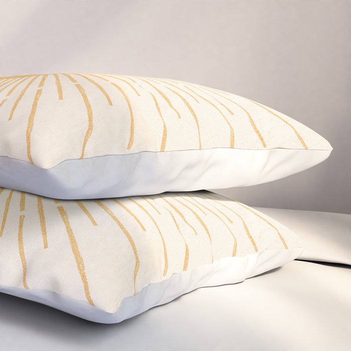Sun #3 Yellow Pillow Sham Gallery Image 3
