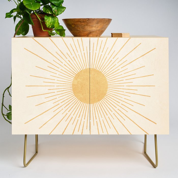 Sun #3 Yellow Credenza Gallery Image 1