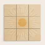 Sun #3 Yellow Wood Wall Art Gallery Image 1