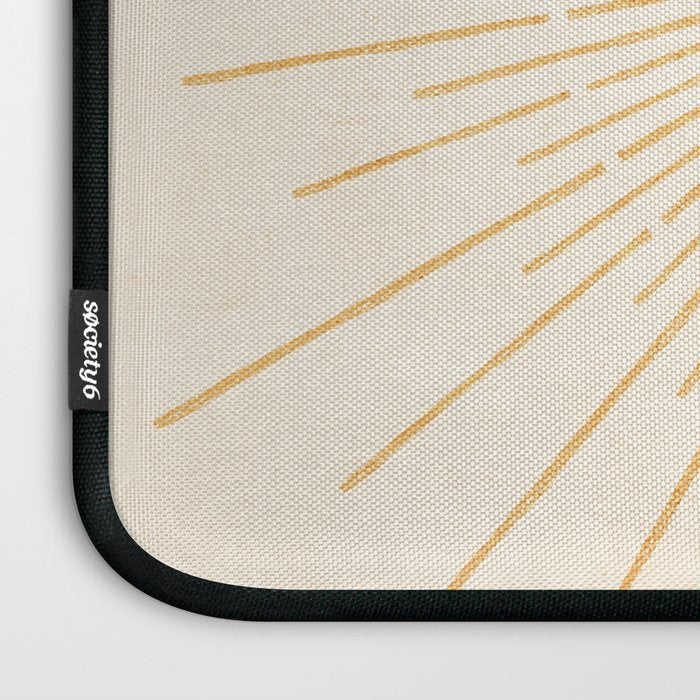 Sun #3 Yellow Laptop Sleeve Gallery Image 3