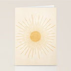 Sun #3 Yellow Stationery Card Gallery Image 2