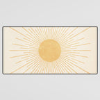 Sun #3 Yellow Desk Mat Gallery Image 3