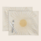Sun #3 Yellow Placemat Gallery Image 1