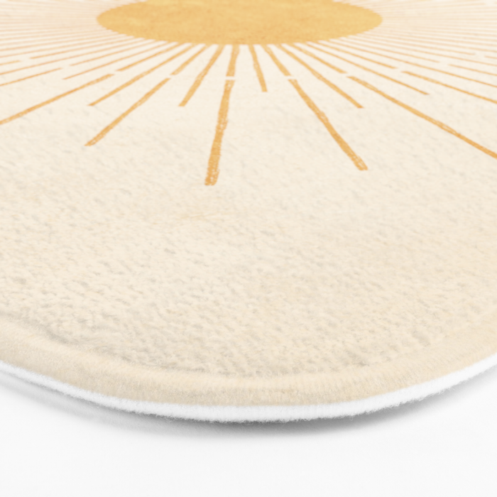 Sun #3 Yellow Bath Mat Gallery Image 3