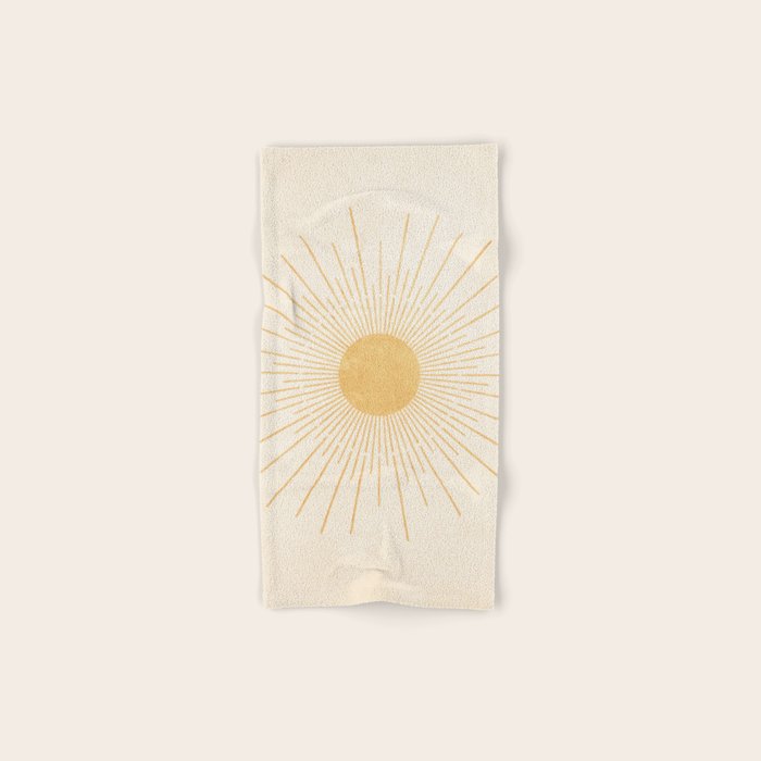 Sun #3 Yellow Bath Towel Gallery Image 1