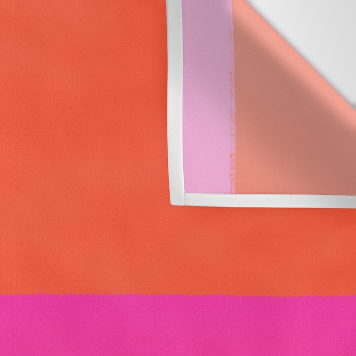 Sunset, Pink and Orange, Painterly, Freehand, Stripes Wall Tapestry Gallery Image 3