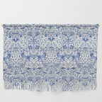 William Morris Vintage Lodden China Blue Toile Wall Hanging Gallery Image 1