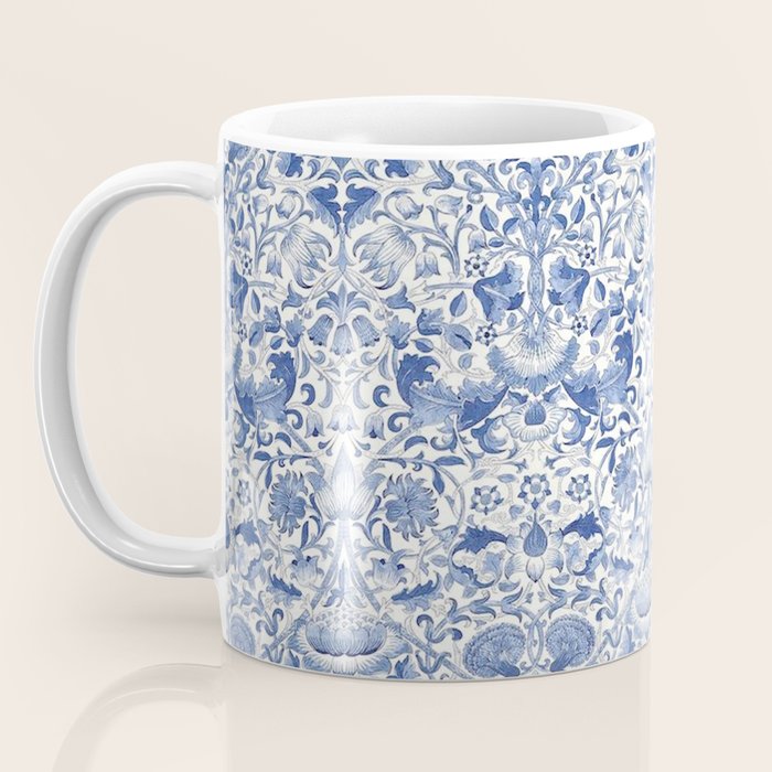 William Morris Vintage Lodden China Blue Toile Coffee Mug Gallery Image 3
