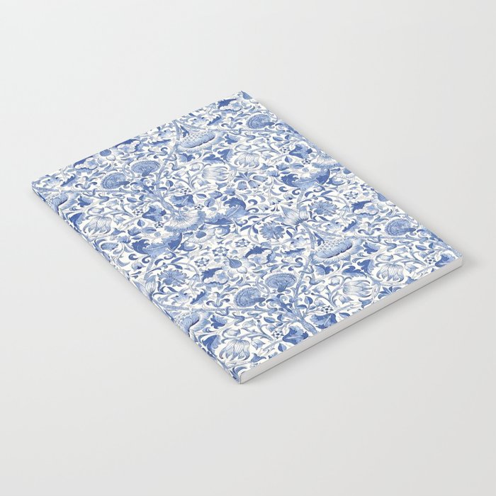William Morris Vintage Lodden China Blue Toile Notebook Gallery Image 2