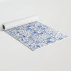William Morris Vintage Lodden China Blue Toile Yoga Mat Gallery Image 2