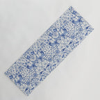 William Morris Vintage Lodden China Blue Toile Yoga Mat Gallery Image 1