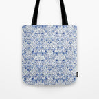 William Morris Vintage Lodden China Blue Toile Tote Bag Gallery Image 1