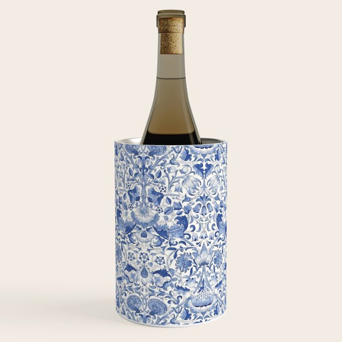 William Morris Vintage Lodden China Blue Toile Wine Chiller Gallery Image 3