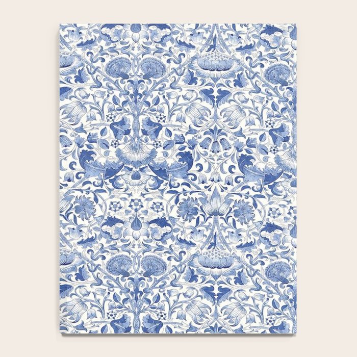 William Morris Vintage Lodden China Blue Toile Notebook Gallery Image 4