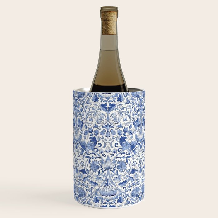 William Morris Vintage Lodden China Blue Toile Wine Chiller Gallery Image 1