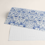William Morris Vintage Lodden China Blue Toile Wrapping Paper Gallery Image 2