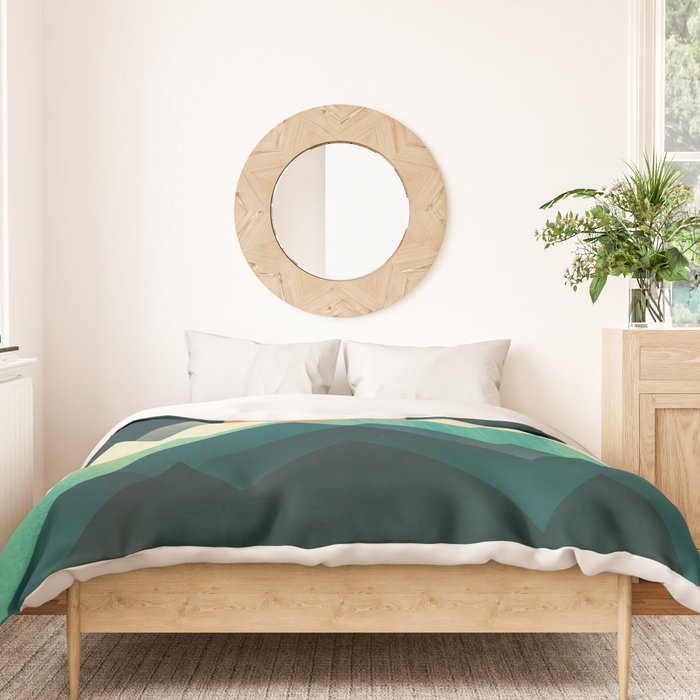 Ablaze on cold mountain Duvet Cover Gallery Image 3