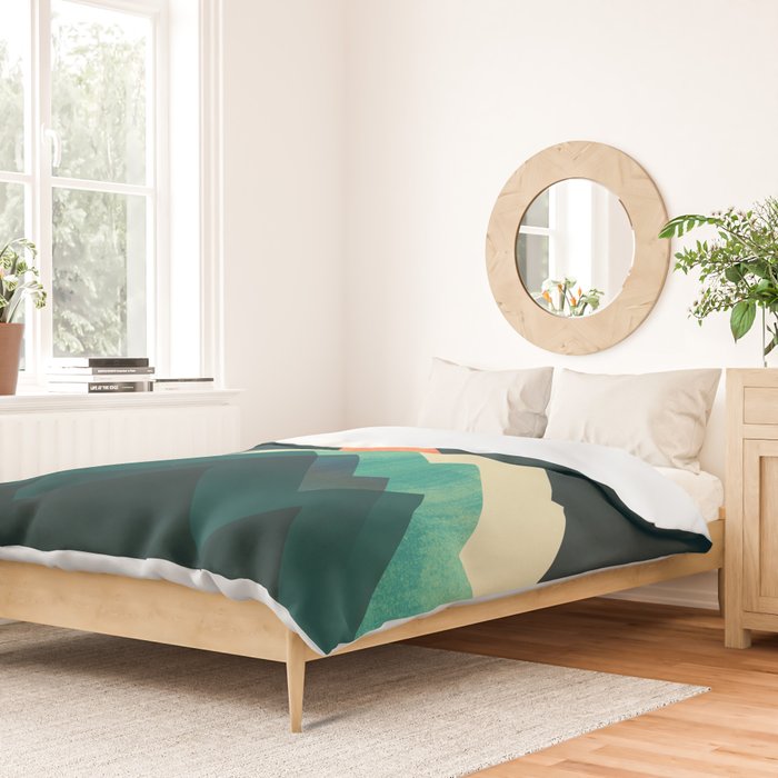 Ablaze on cold mountain Duvet Cover Gallery Image 2