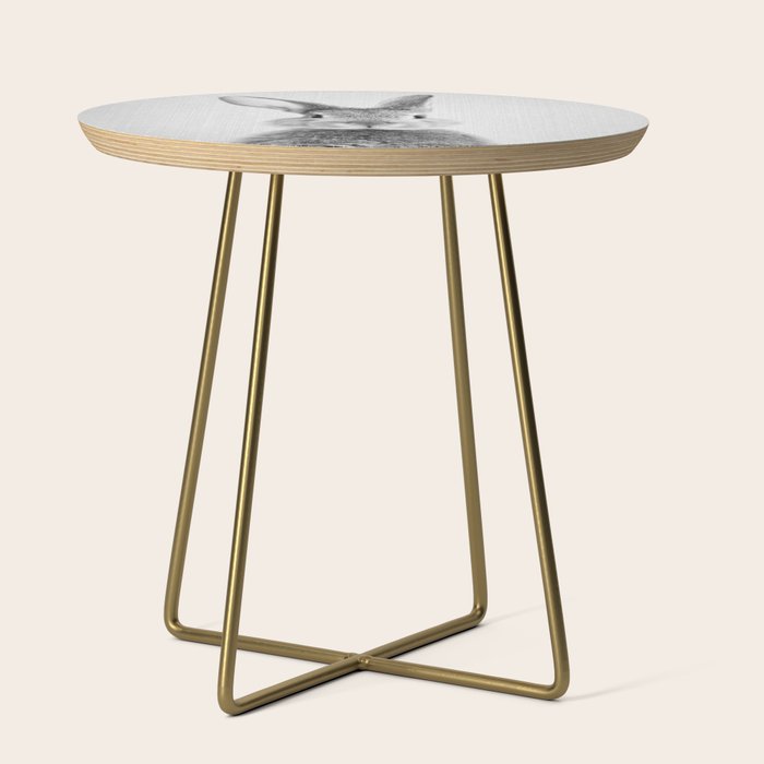 Rabbit - Black & White Side Table Gallery Image 1