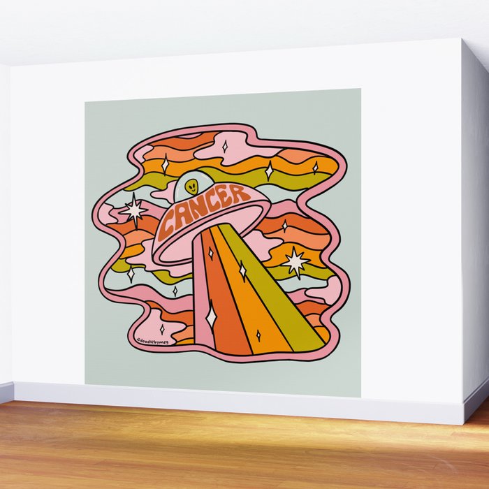 Cancer UFO Wall Mural Gallery Image 2