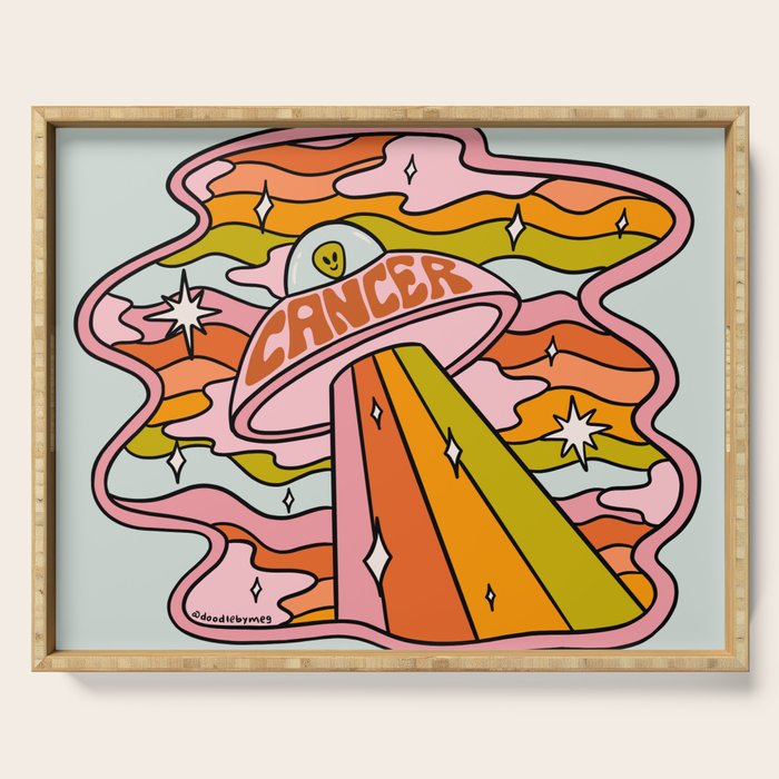 Cancer UFO Serving Tray Gallery Image 1