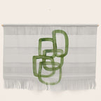 EnShape by Ejaaz Haniff 'Algae Bloom' Green Mid Century Modern Minimal Minimalist Watercolor Abstract Funky Fun Style Wall Hanging Gallery Image 1
