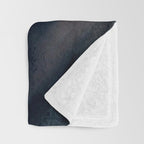708 - a minimal mixed media abstract piece in blues, pinks, and white Throw Blanket Gallery Image 3