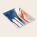 708 - a minimal mixed media abstract piece in blues, pinks, and white Notebook Gallery Image 3