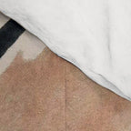 708 - a minimal mixed media abstract piece in blues, pinks, and white Comforter Gallery Image 4