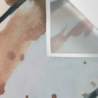 708 - a minimal mixed media abstract piece in blues, pinks, and white Wall Tapestry Gallery Image 3