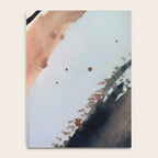 708 - a minimal mixed media abstract piece in blues, pinks, and white Notebook Gallery Image 4