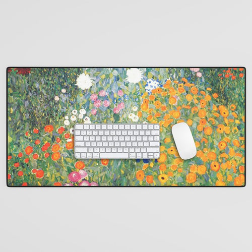 Gustav Klimt "Blumengarten (Flower Garden)" Desk Mat Gallery Image 1