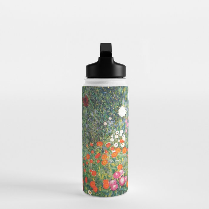 Gustav Klimt "Blumengarten (Flower Garden)" Water Bottle Gallery Image 3