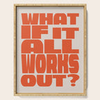 Bold Optimistic Quote in Retro Orange Serving Tray Gallery Image 1