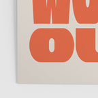 Bold Optimistic Quote in Retro Orange Poster Gallery Image 3