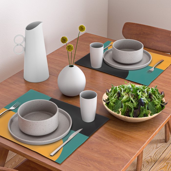 Modern Minimal Arch Abstract LXV Placemat Gallery Image 2
