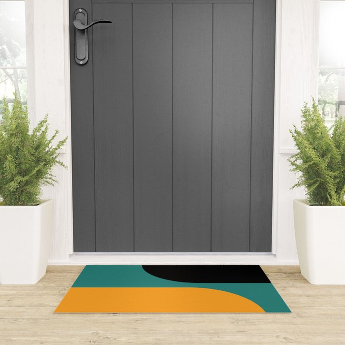 Modern Minimal Arch Abstract LXV Welcome Mat Gallery Image 3