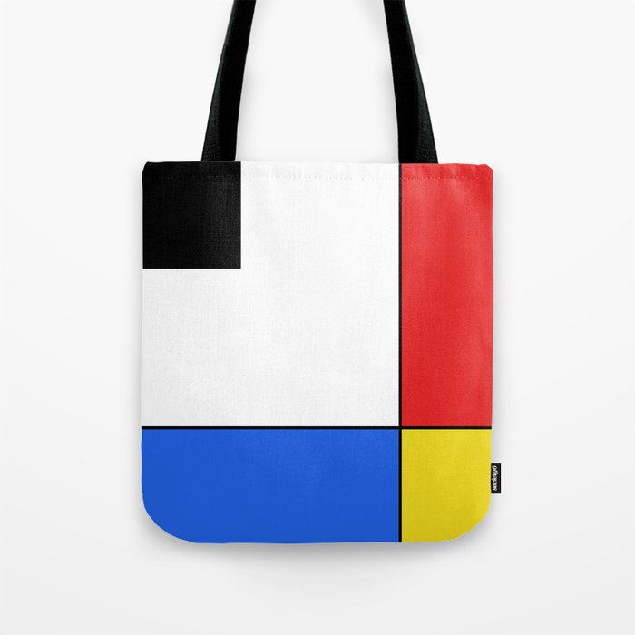 Mondrian Mid Century Modern Simple Neoplasticism Tote Bag Gallery Image 1