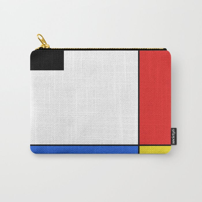 Mondrian Mid Century Modern Simple Neoplasticism Carry All Pouch Gallery Image 1