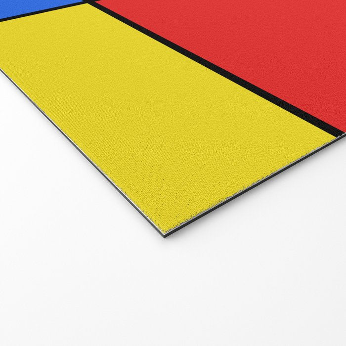 Mondrian Mid Century Modern Simple Neoplasticism Welcome Mat Gallery Image 2
