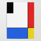 Mondrian Mid Century Modern Simple Neoplasticism Poster Gallery Image 4