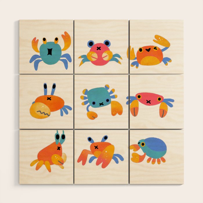 Crab Wood Wall Art Gallery Image 1