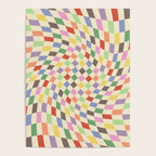 Colorful Checkered Swirl Pattern Poster Gallery Image 4