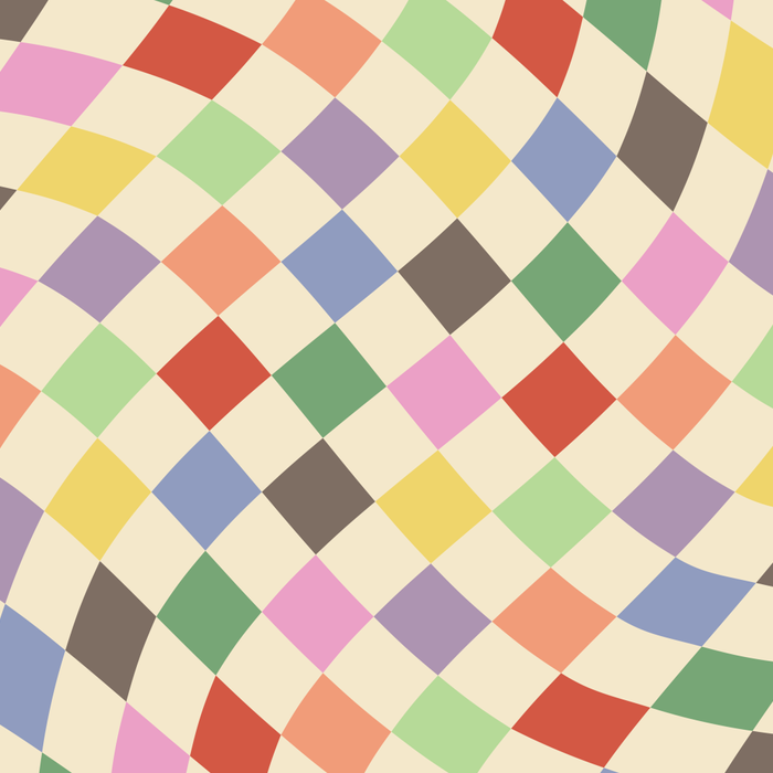 Colorful Checkered Swirl Pattern Coffee Mug Gallery Image 2