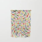 Colorful Checkered Swirl Pattern Wall Hanging Gallery Image 1