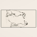 Greyhound Pair - Modern Sketch Desk Mat Gallery Image 3