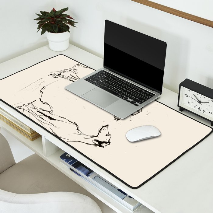 Greyhound Pair - Modern Sketch Desk Mat Gallery Image 2