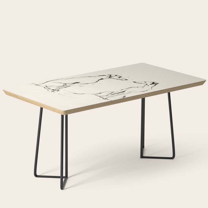 Greyhound Pair - Modern Sketch Coffee Table Gallery Image 1