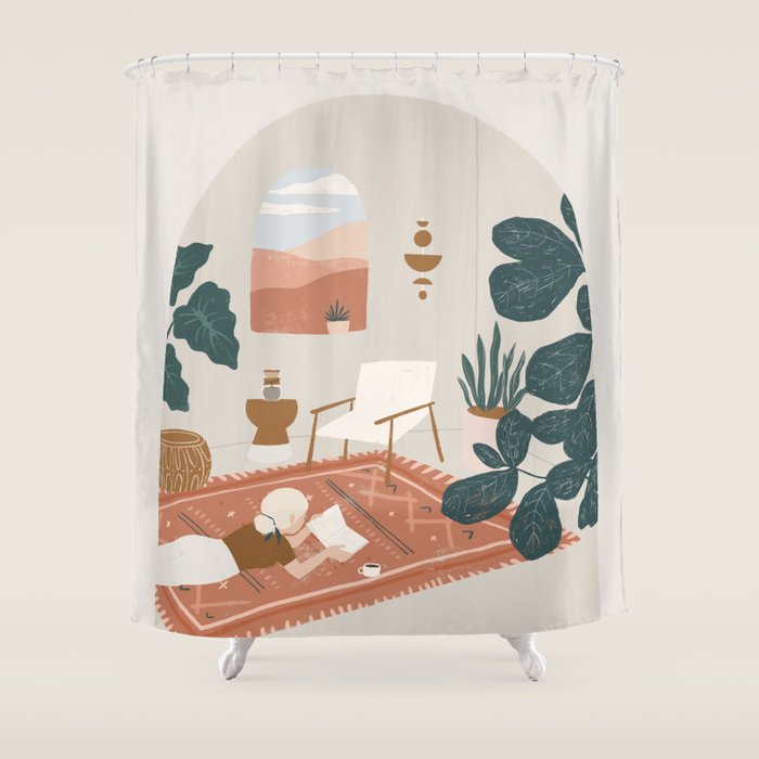 the living room rug Shower Curtain Gallery Image 1